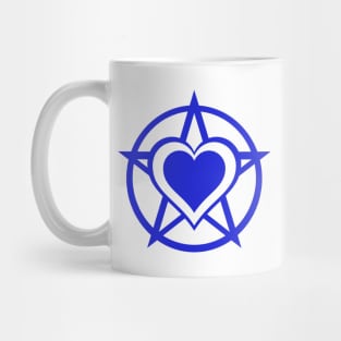 Blue Pagan Heart Cheeky Witch® Mug